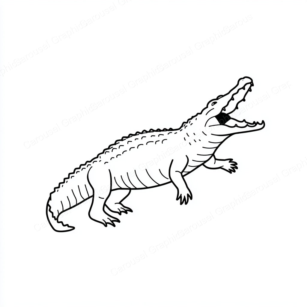 Alligator Vector Graphic preview