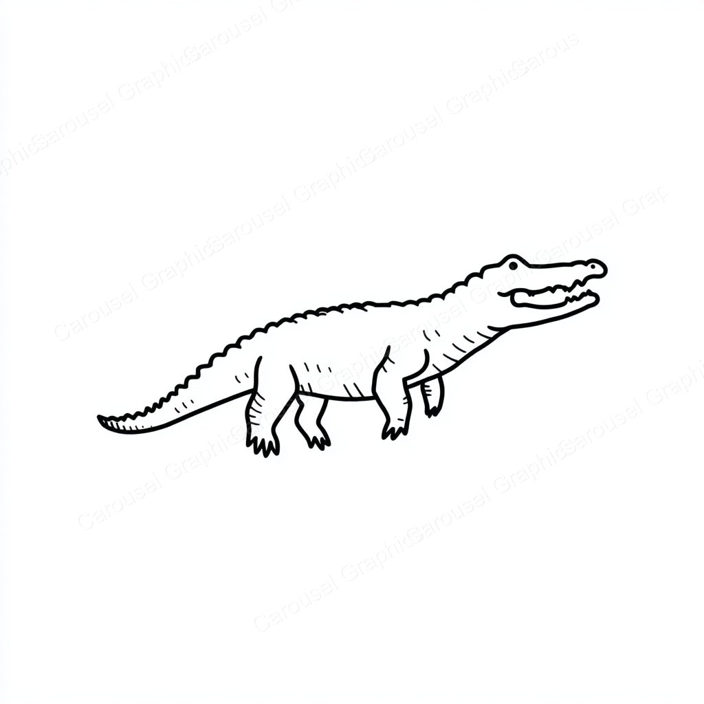 Alligator Vector Graphic preview