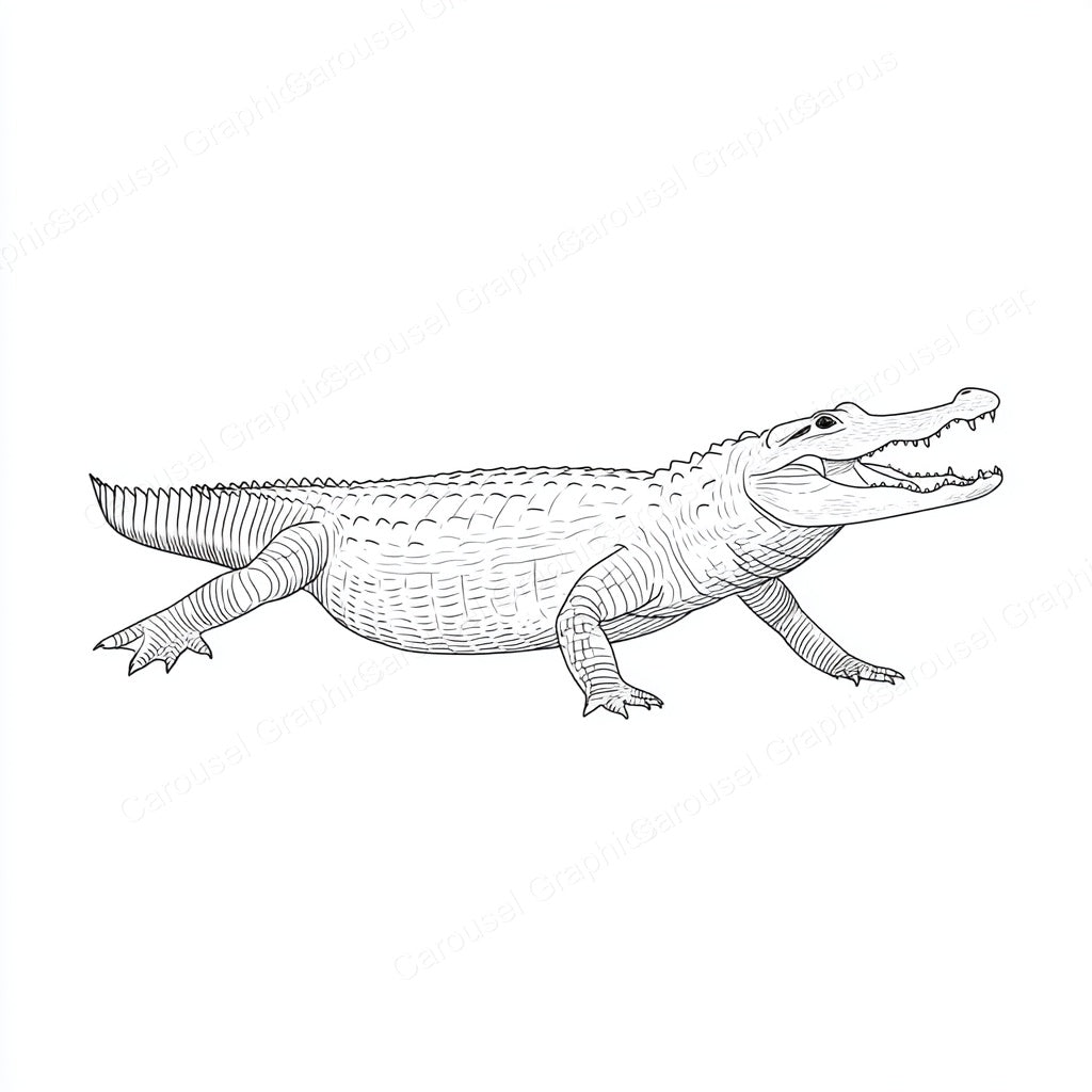 Alligator Vector Graphic preview