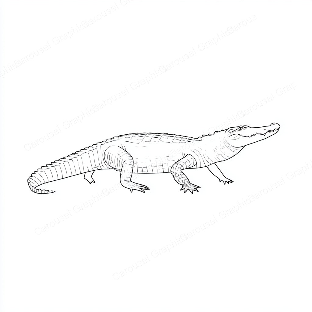 Alligator Vector Graphic preview