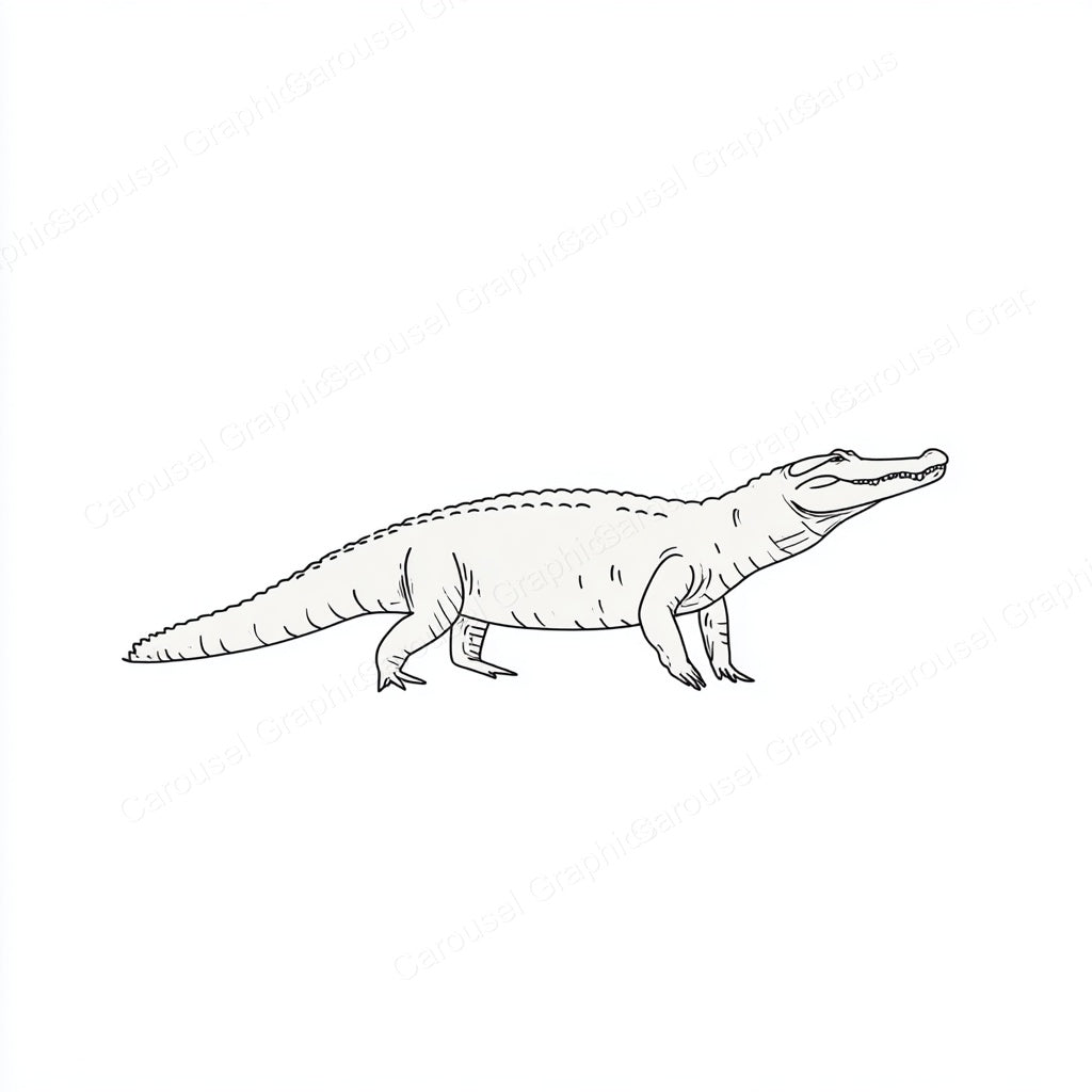 Alligator Vector Graphic preview