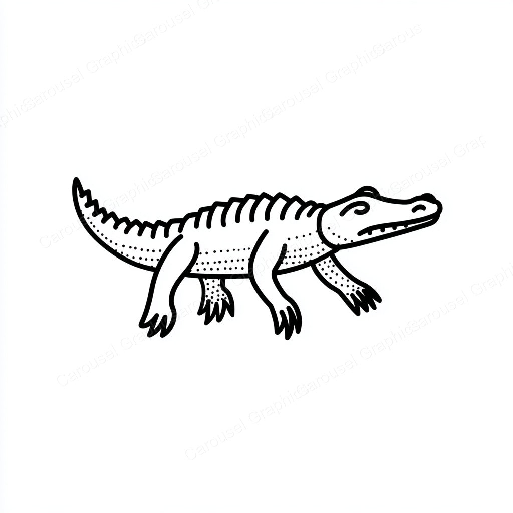 Alligator Vector Graphic preview