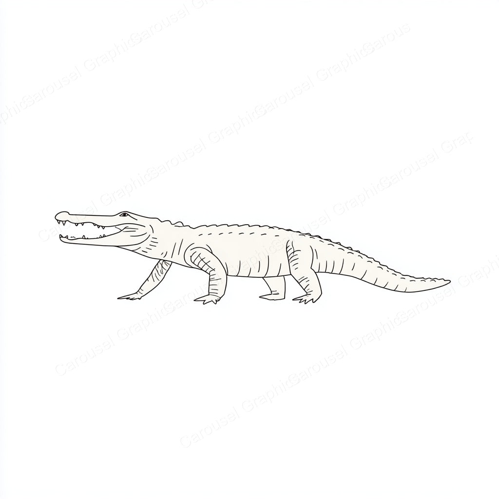 Alligator Vector Graphic preview