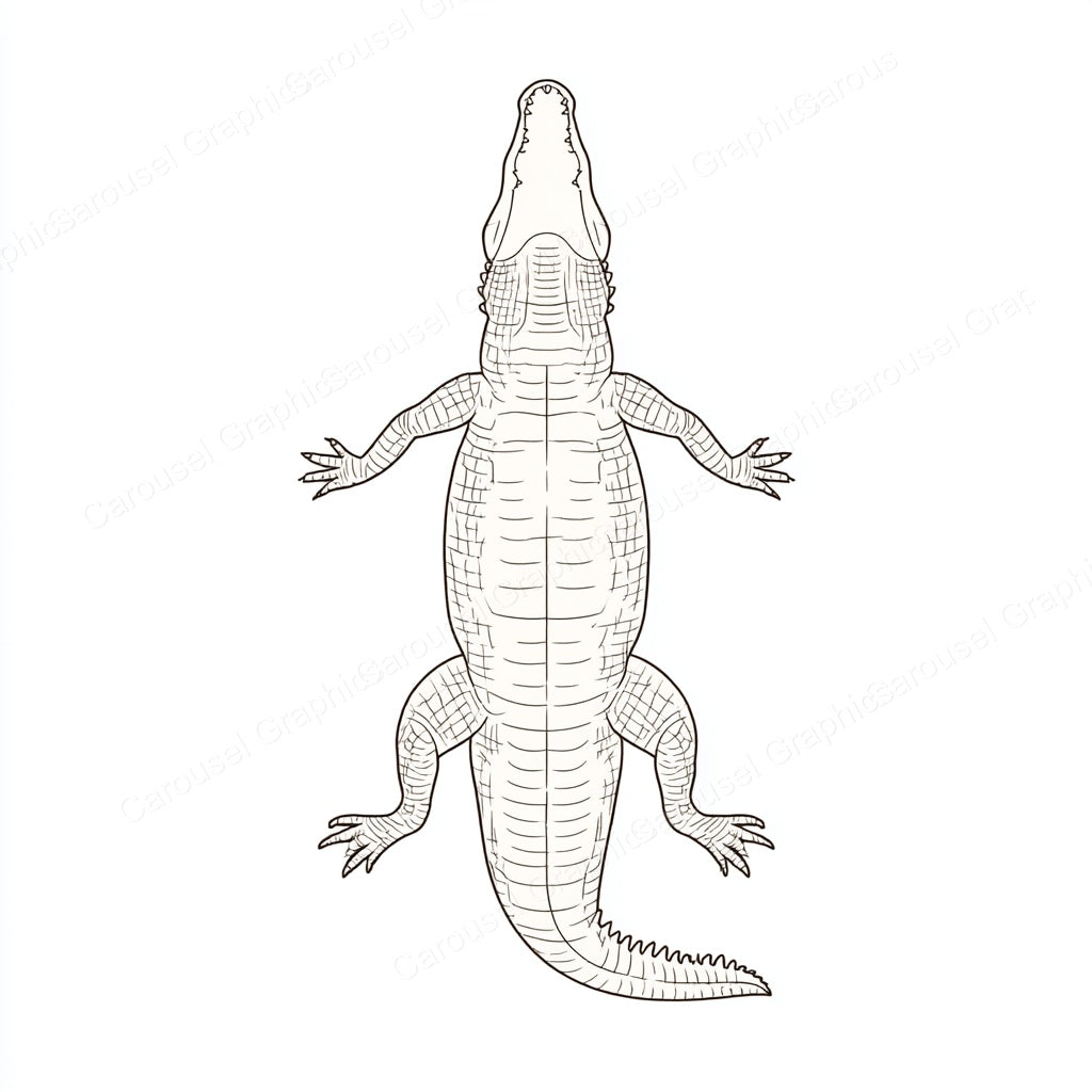 Alligator Vector Graphic preview