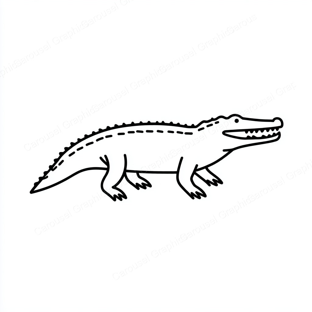 Alligator Vector Graphic preview