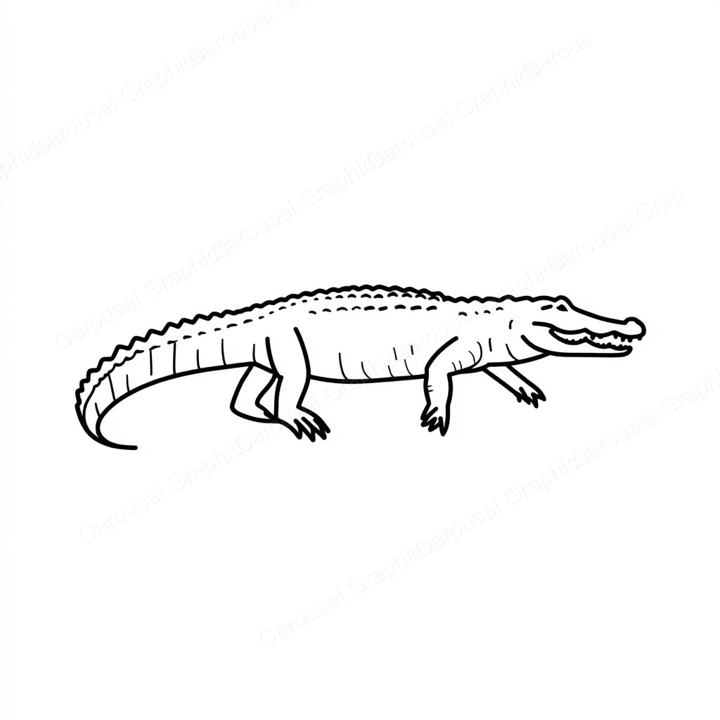 Alligator Vector Graphic preview