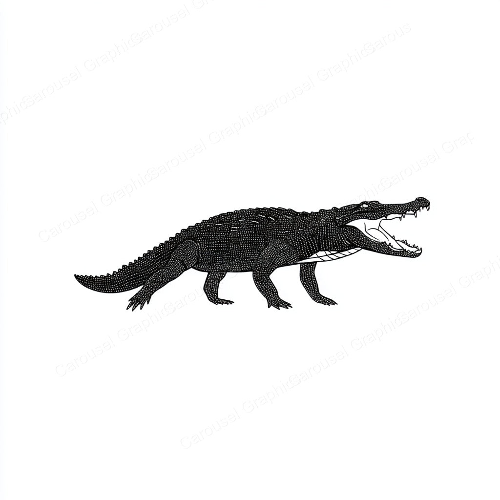 Alligator Vector Graphic preview