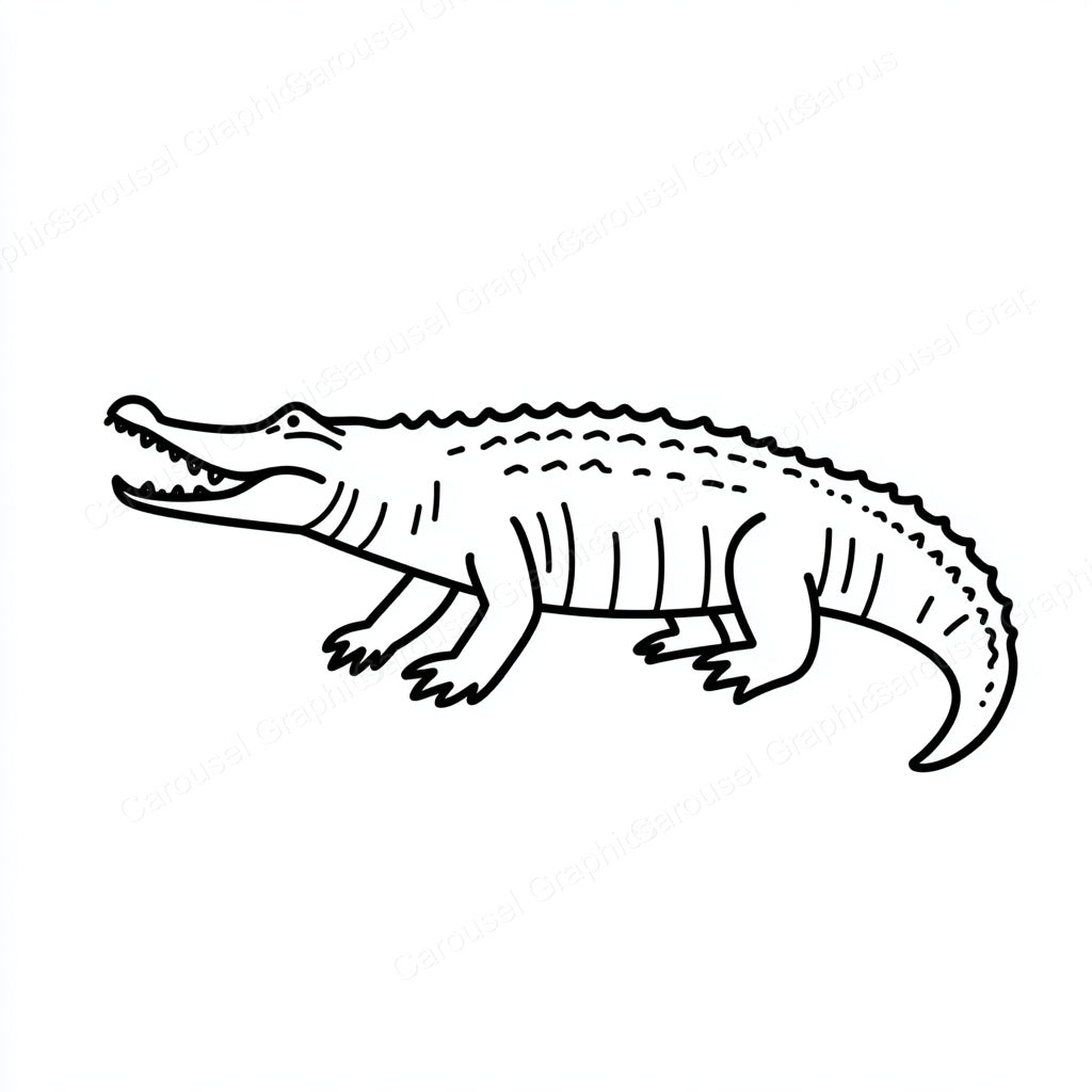 Alligator Vector Graphic preview