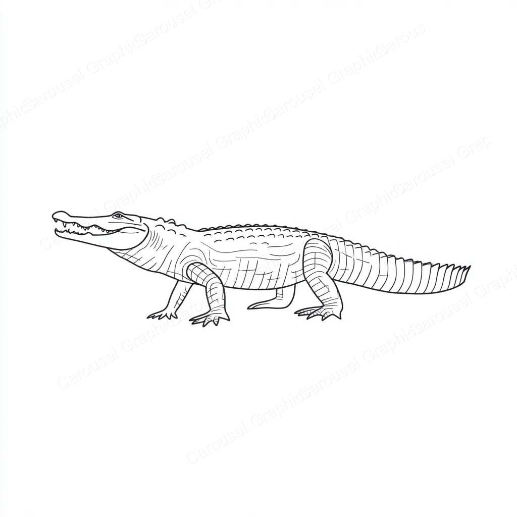 Alligator Vector Graphic preview