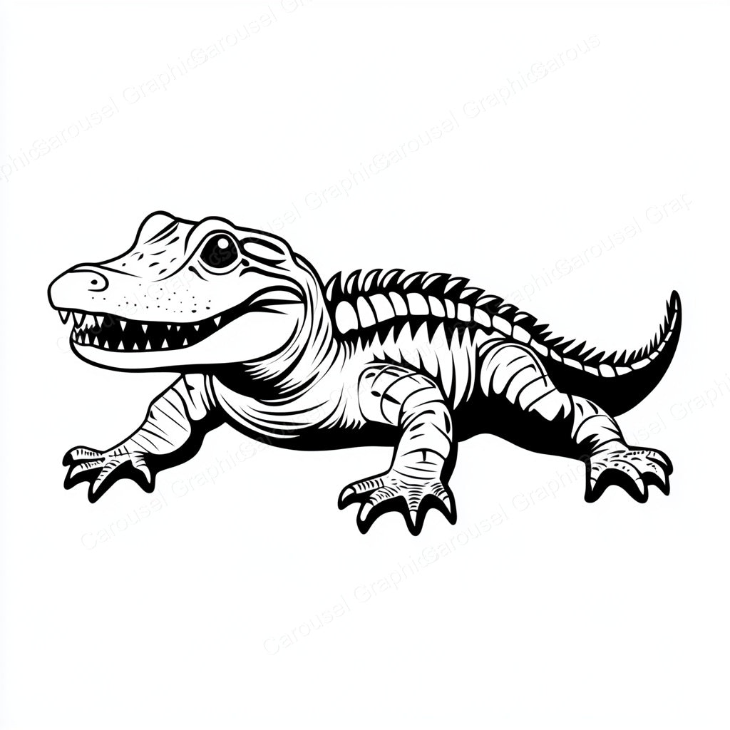 Alligator Vector Graphic preview
