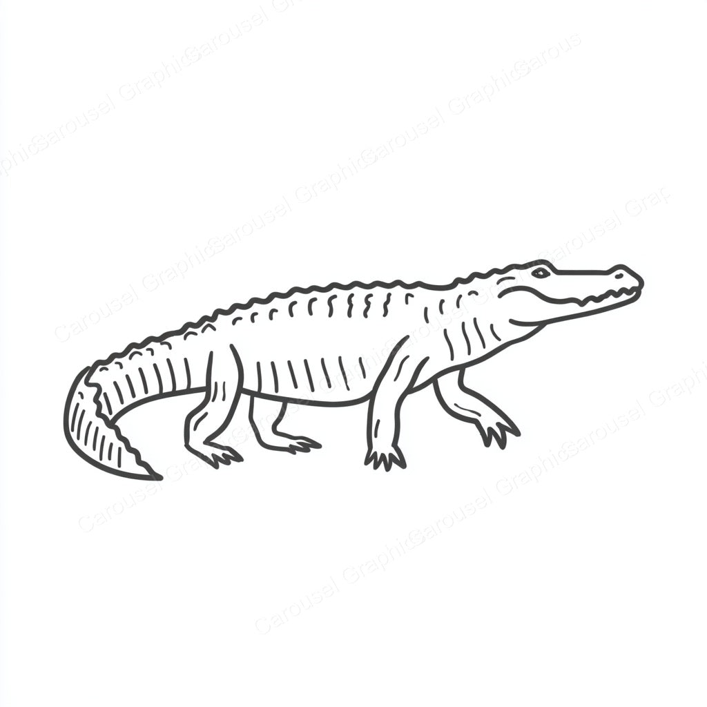 Alligator Vector Graphic preview