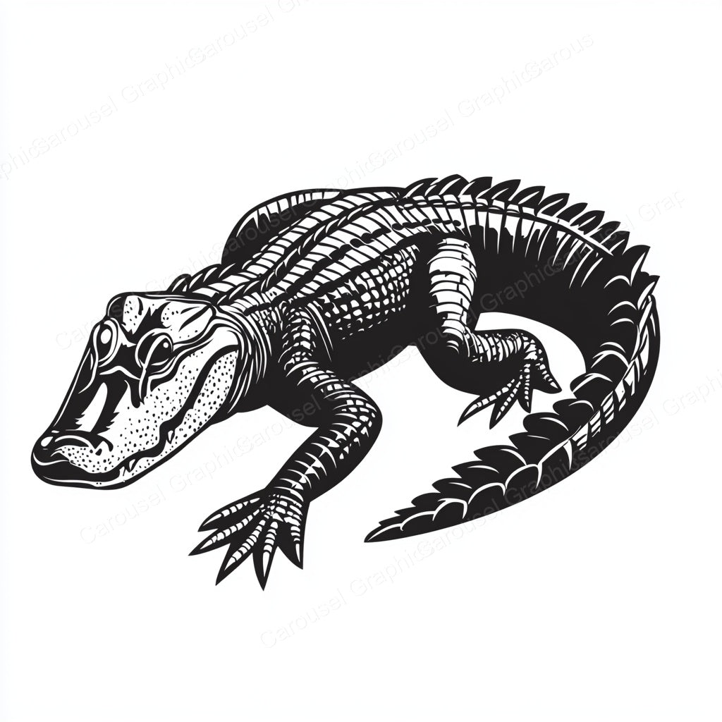 Alligator Vector Graphic preview
