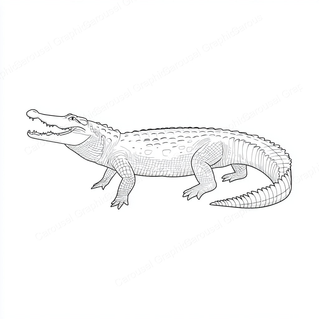 Alligator Vector Graphic preview