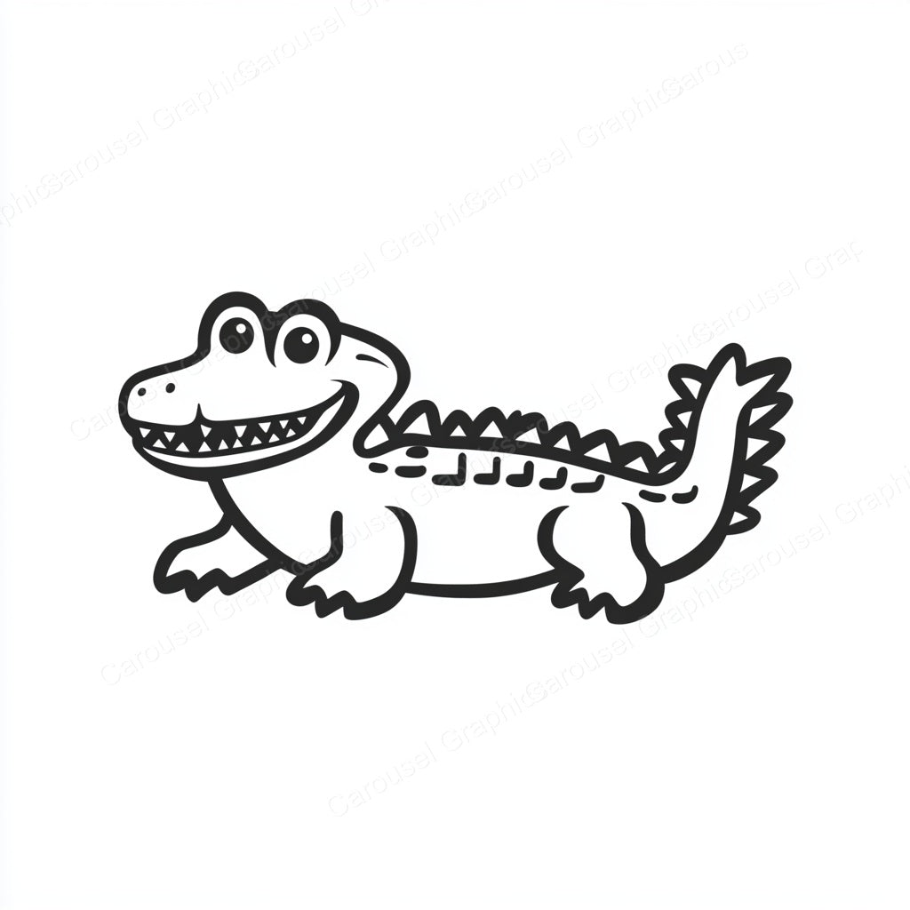 Alligator Vector Graphic preview