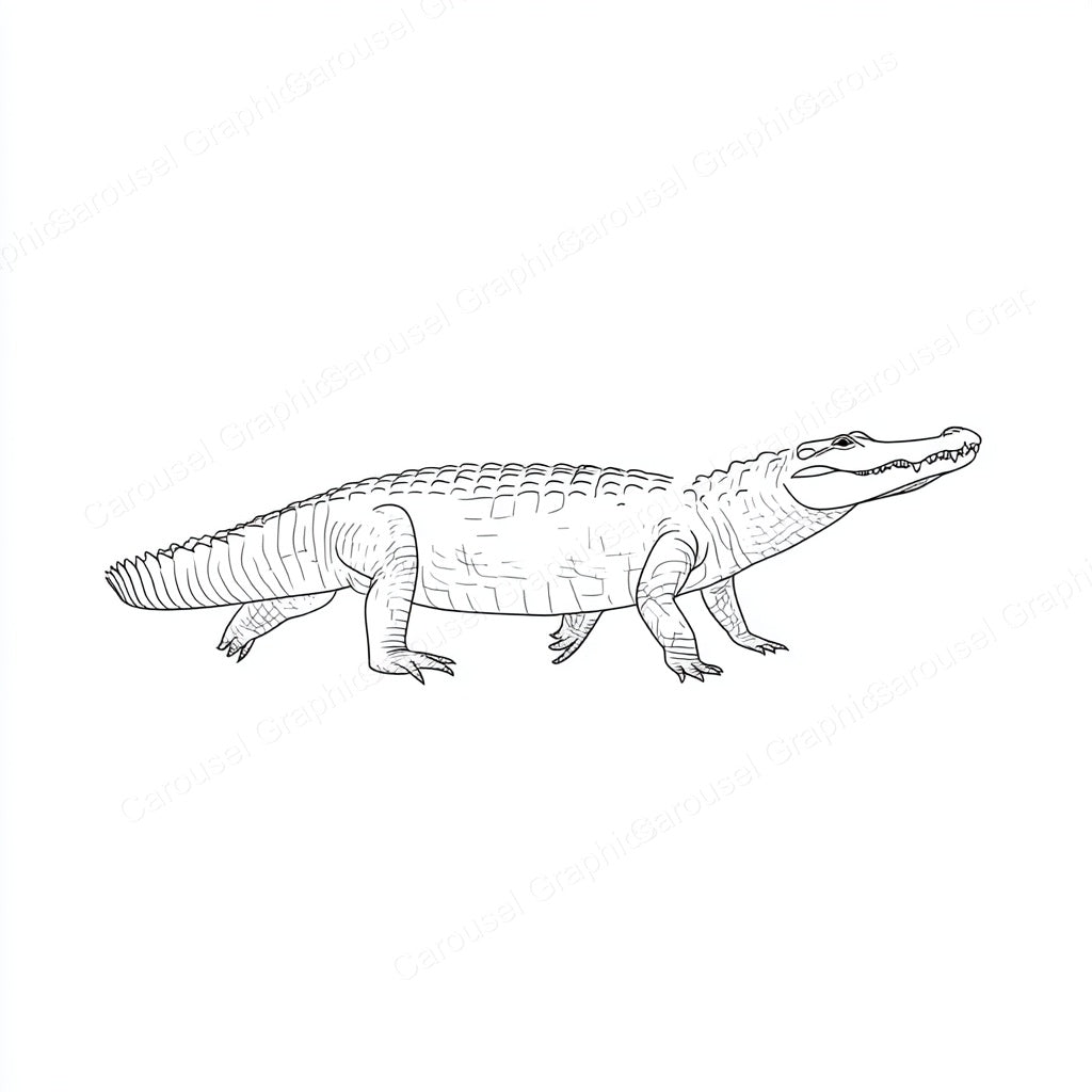 Alligator Vector Graphic preview