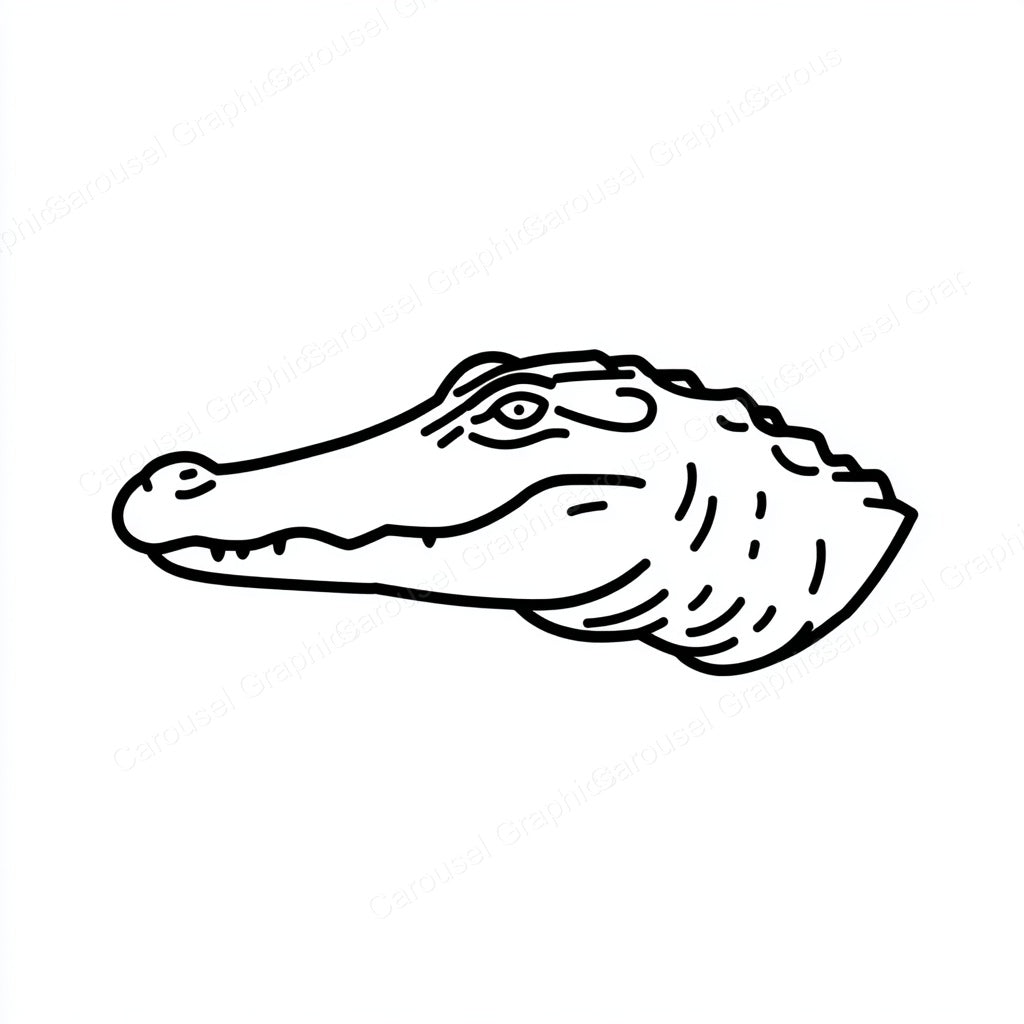 Alligator Vector Graphic preview