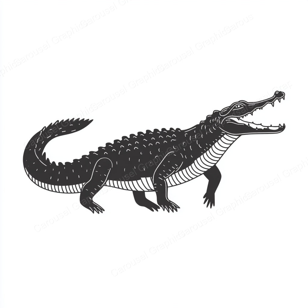 Alligator Vector Graphic preview