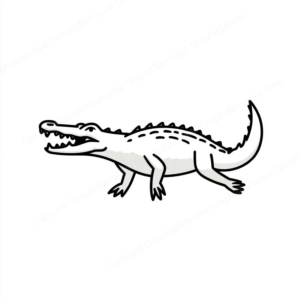 Alligator Vector Graphic preview