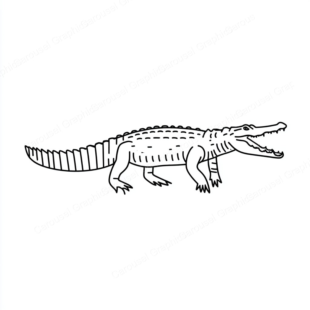 Alligator Vector Graphic preview