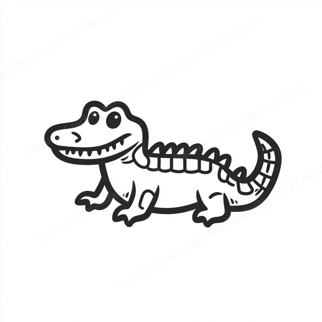 Alligator Vector Graphic preview