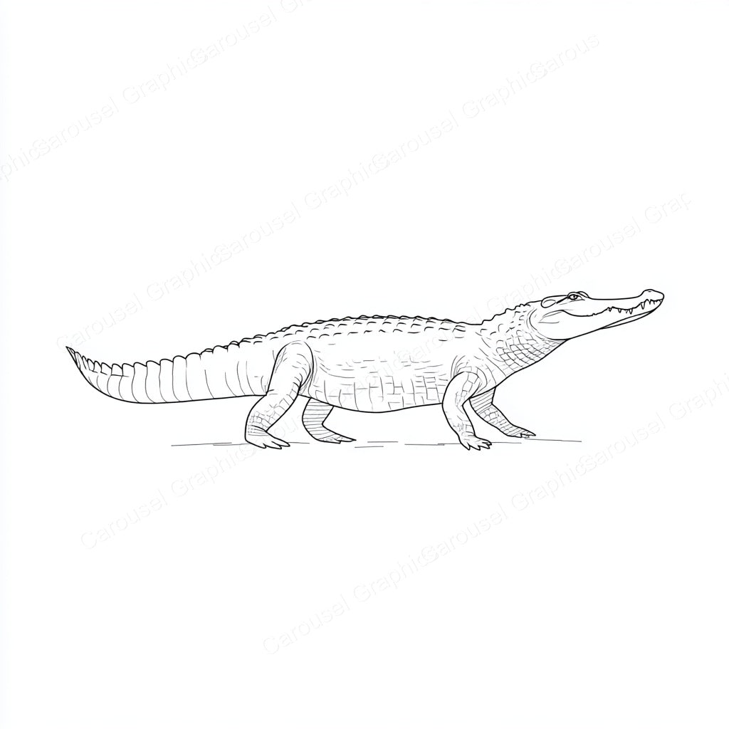Alligator Vector Graphic preview