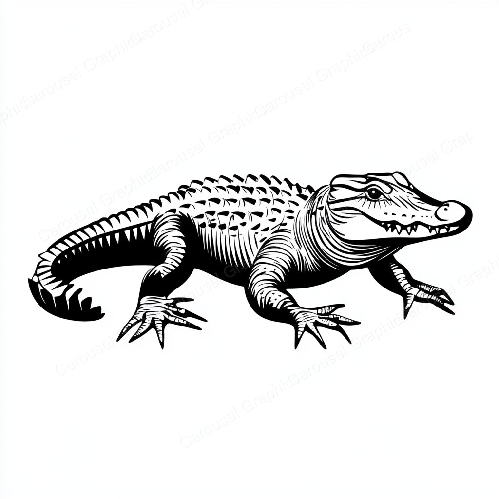 Alligator Vector Graphic preview