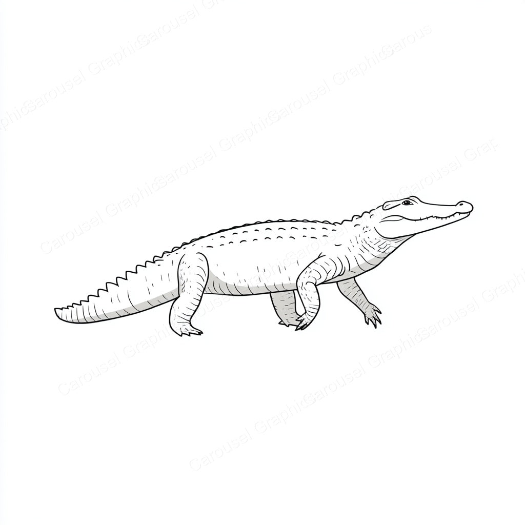Alligator Vector Graphic preview
