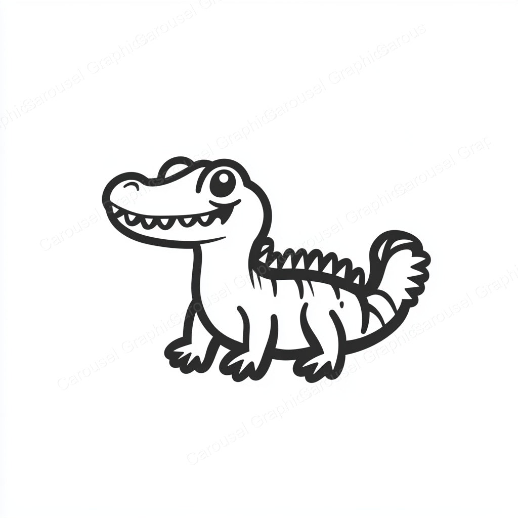 Alligator Vector Graphic preview