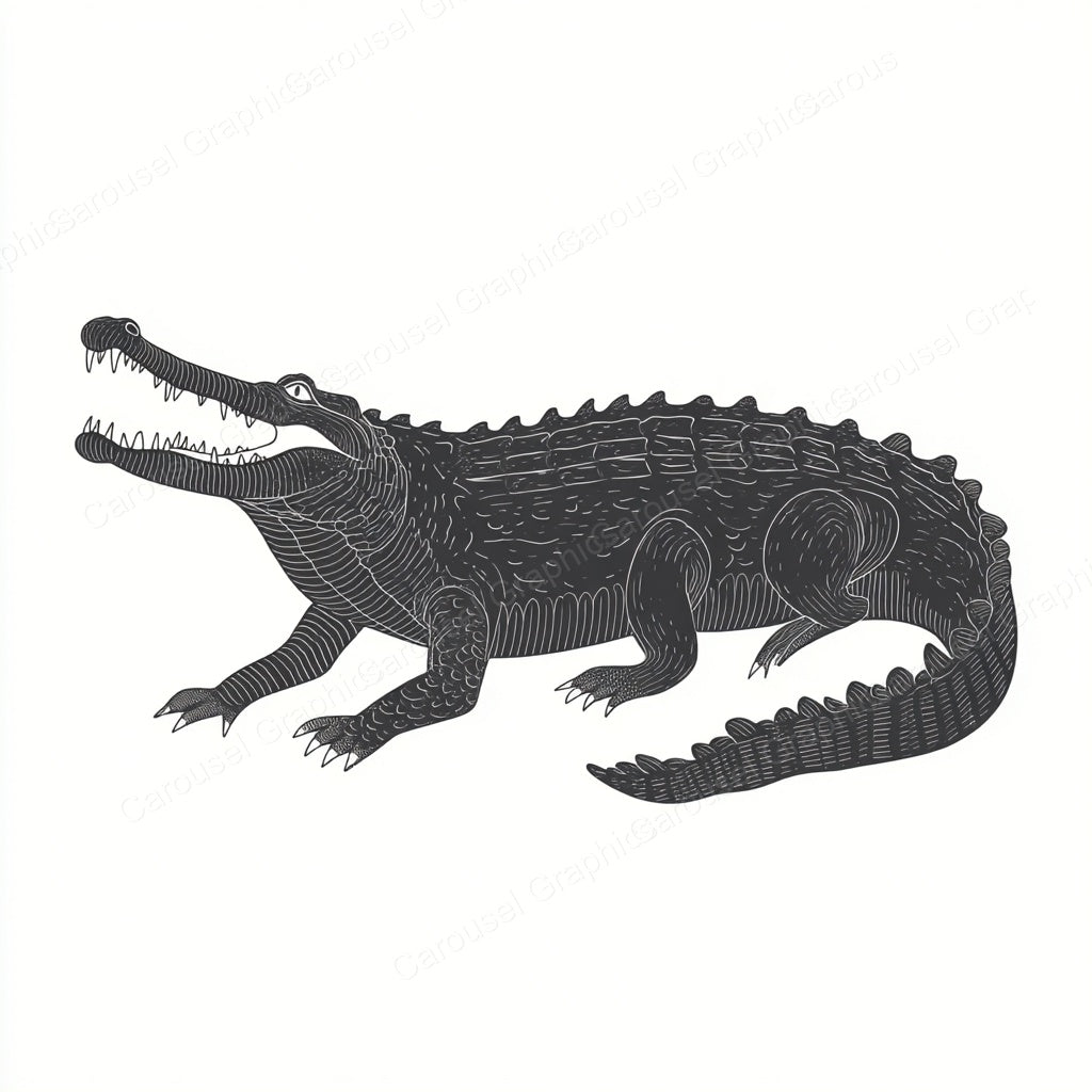 Alligator Vector Graphic preview