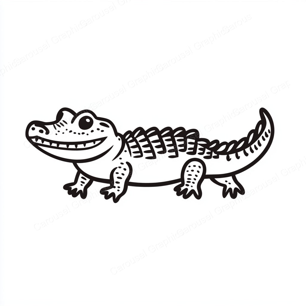 Alligator Vector Graphic preview