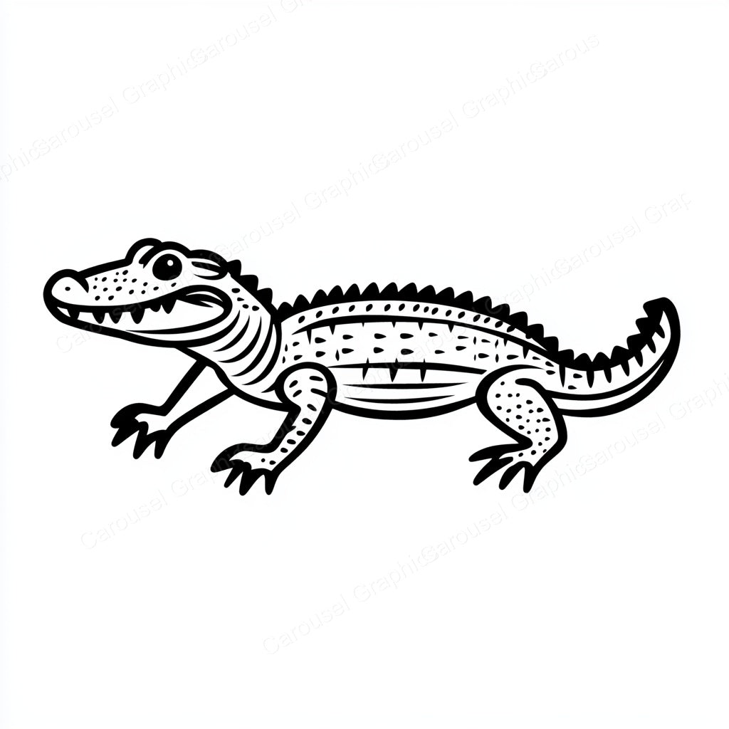 Alligator Vector Graphic preview