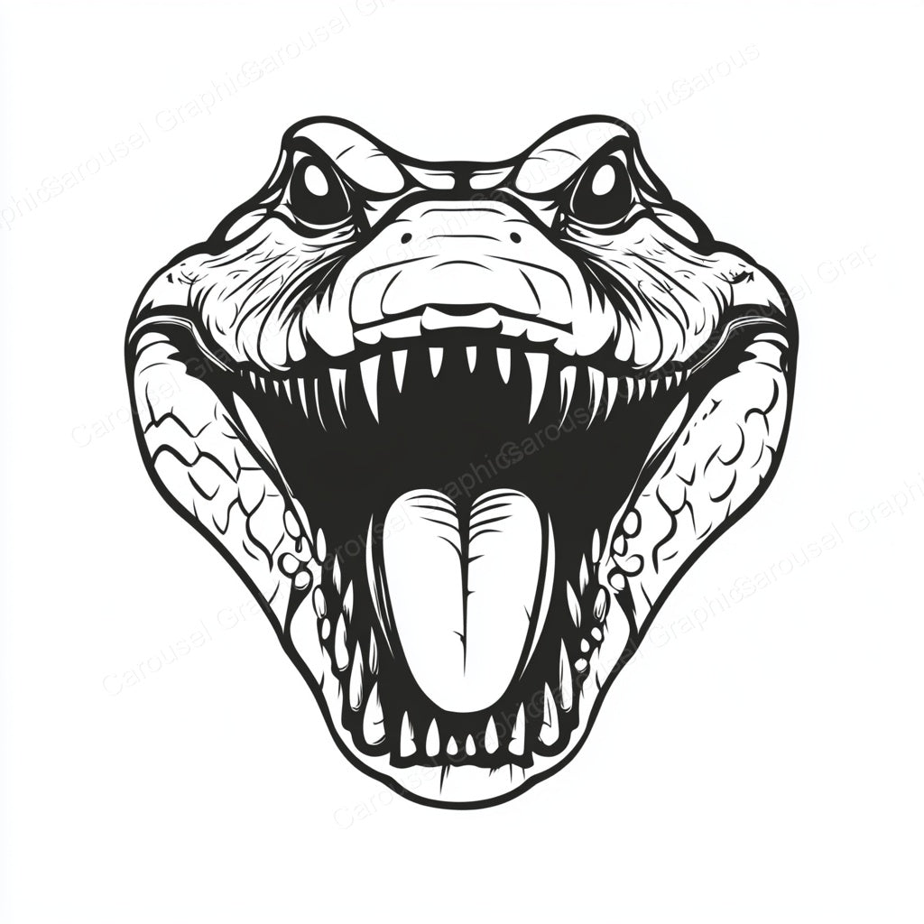 Alligator Vector Graphic preview