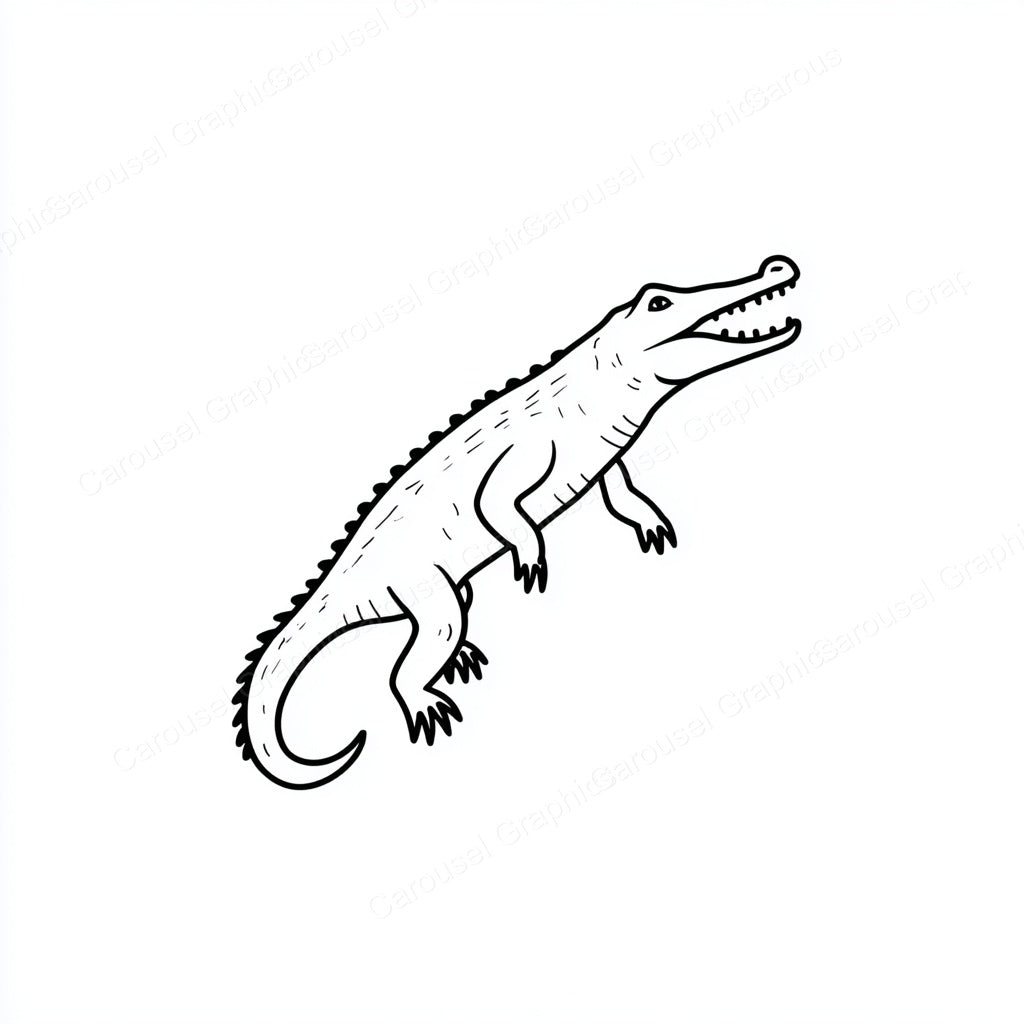 Alligator Vector Graphic preview