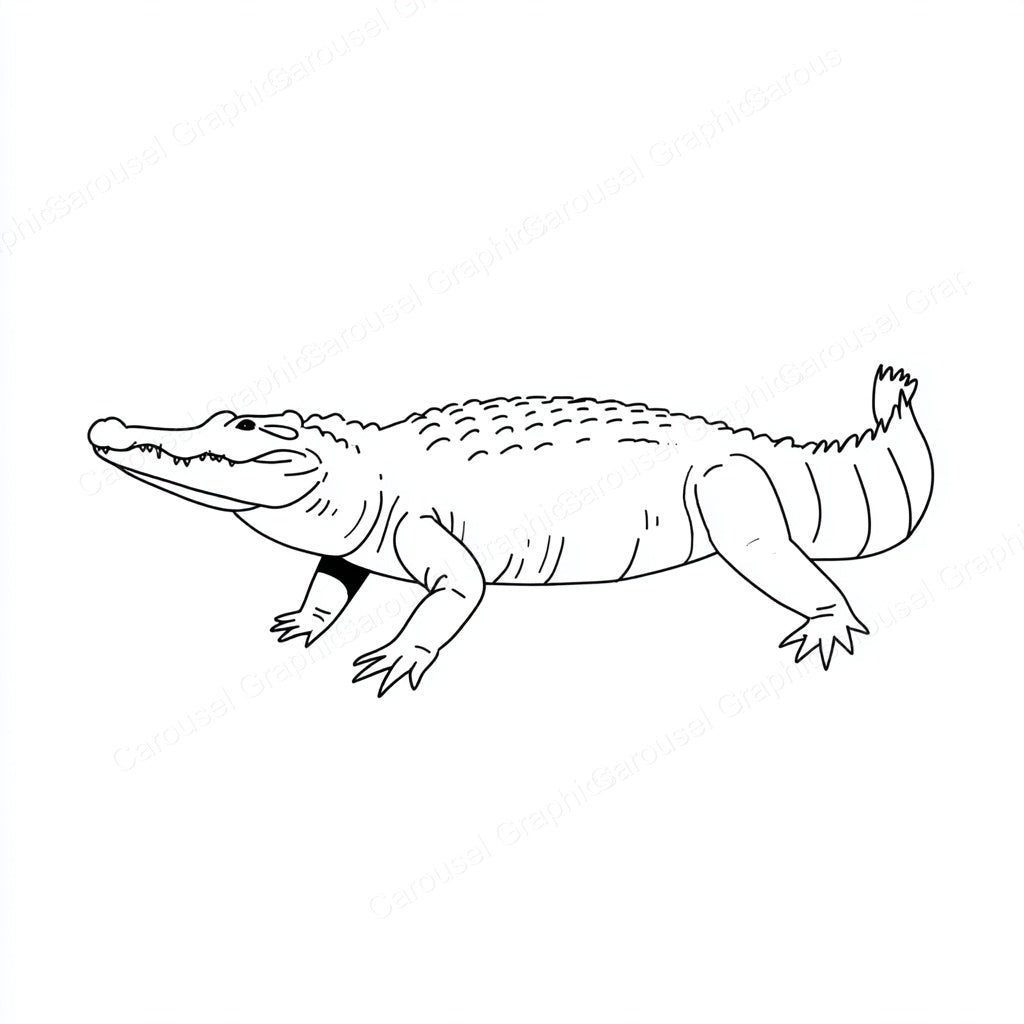 Alligator Vector Graphic preview