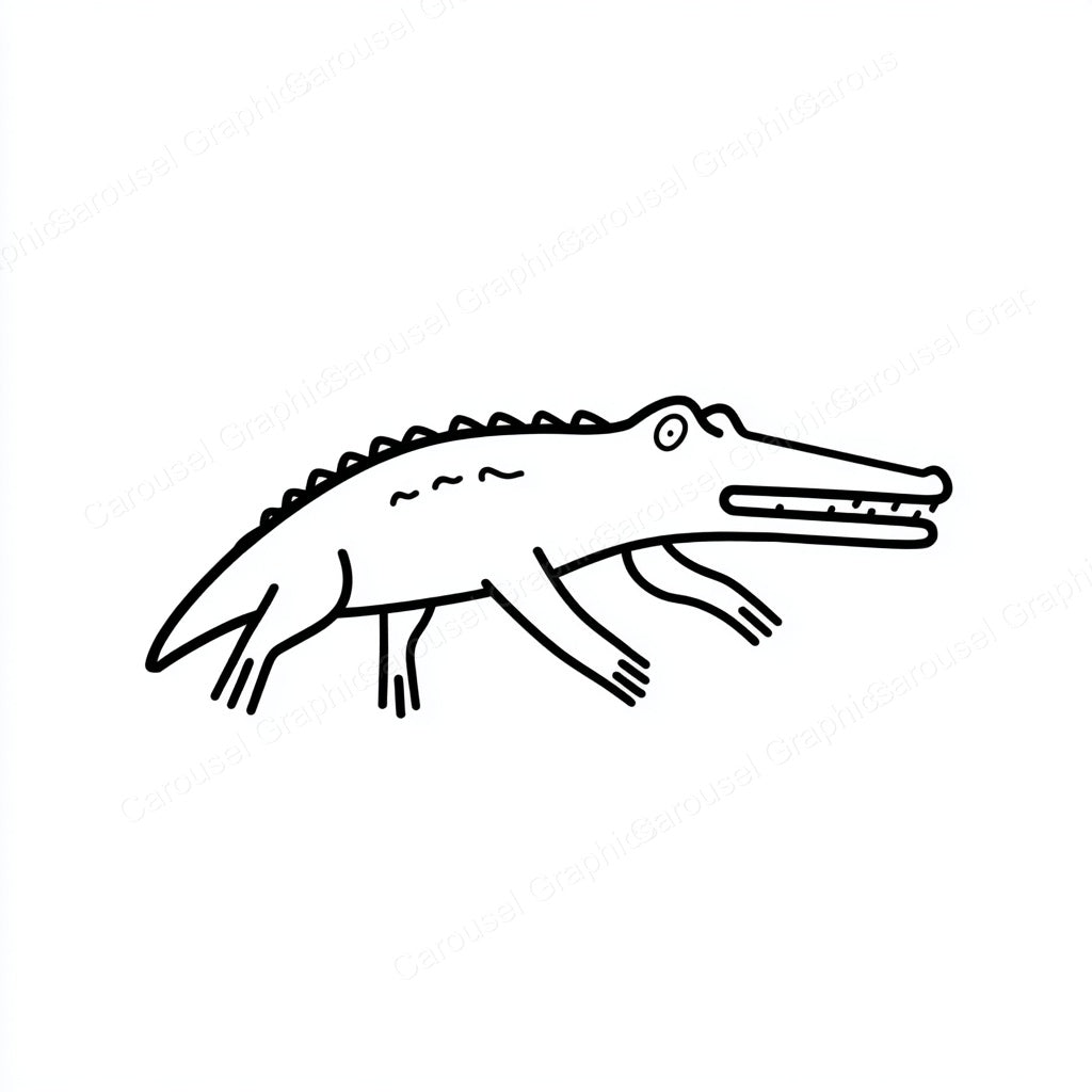 Alligator Vector Graphic preview