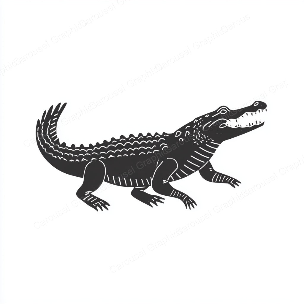 Alligator Vector Graphic preview