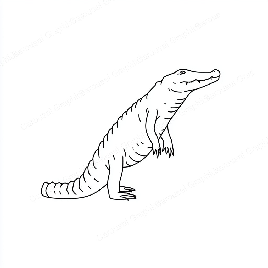 Alligator Vector Graphic preview