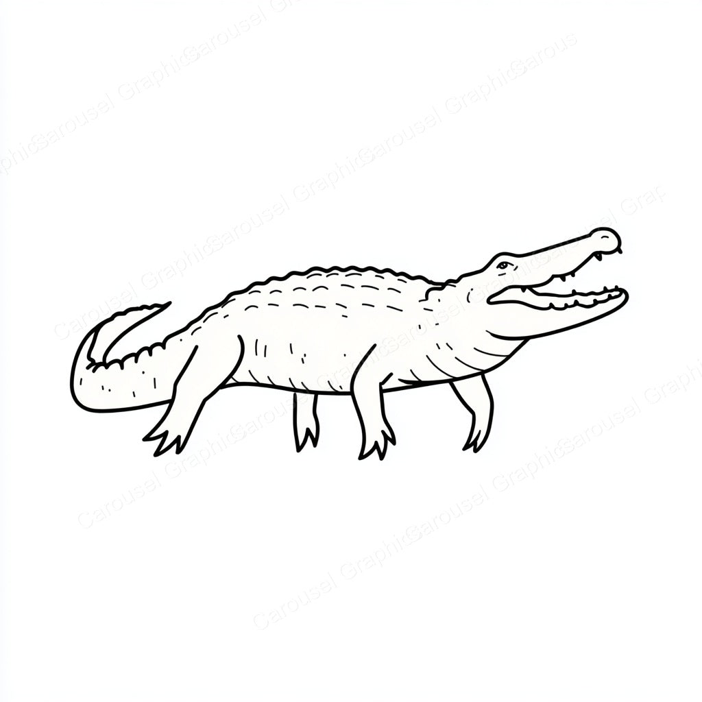 Alligator Vector Graphic preview