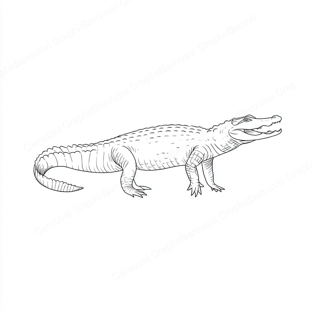 Alligator Vector Graphic preview