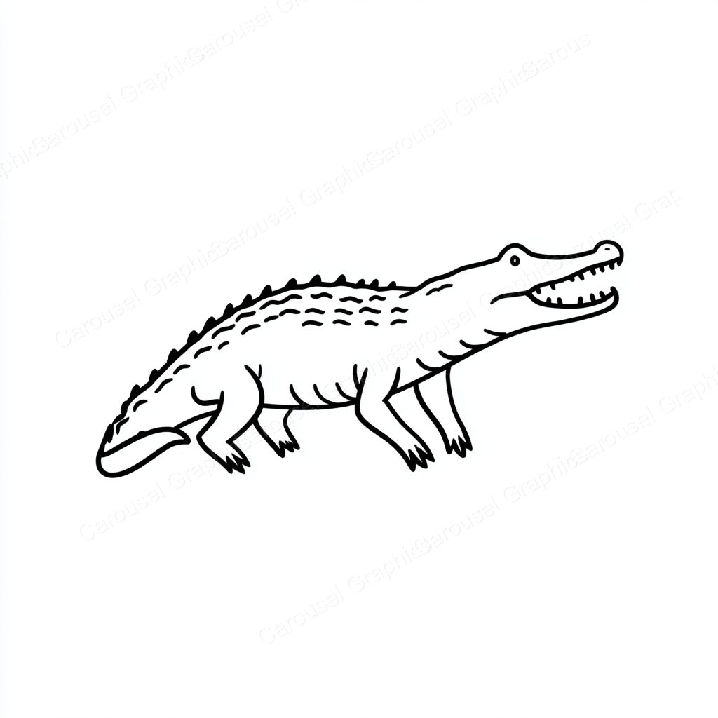 Alligator Vector Graphic preview