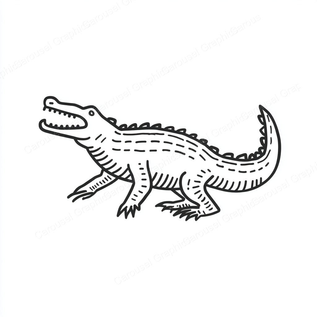 Alligator Vector Graphic preview