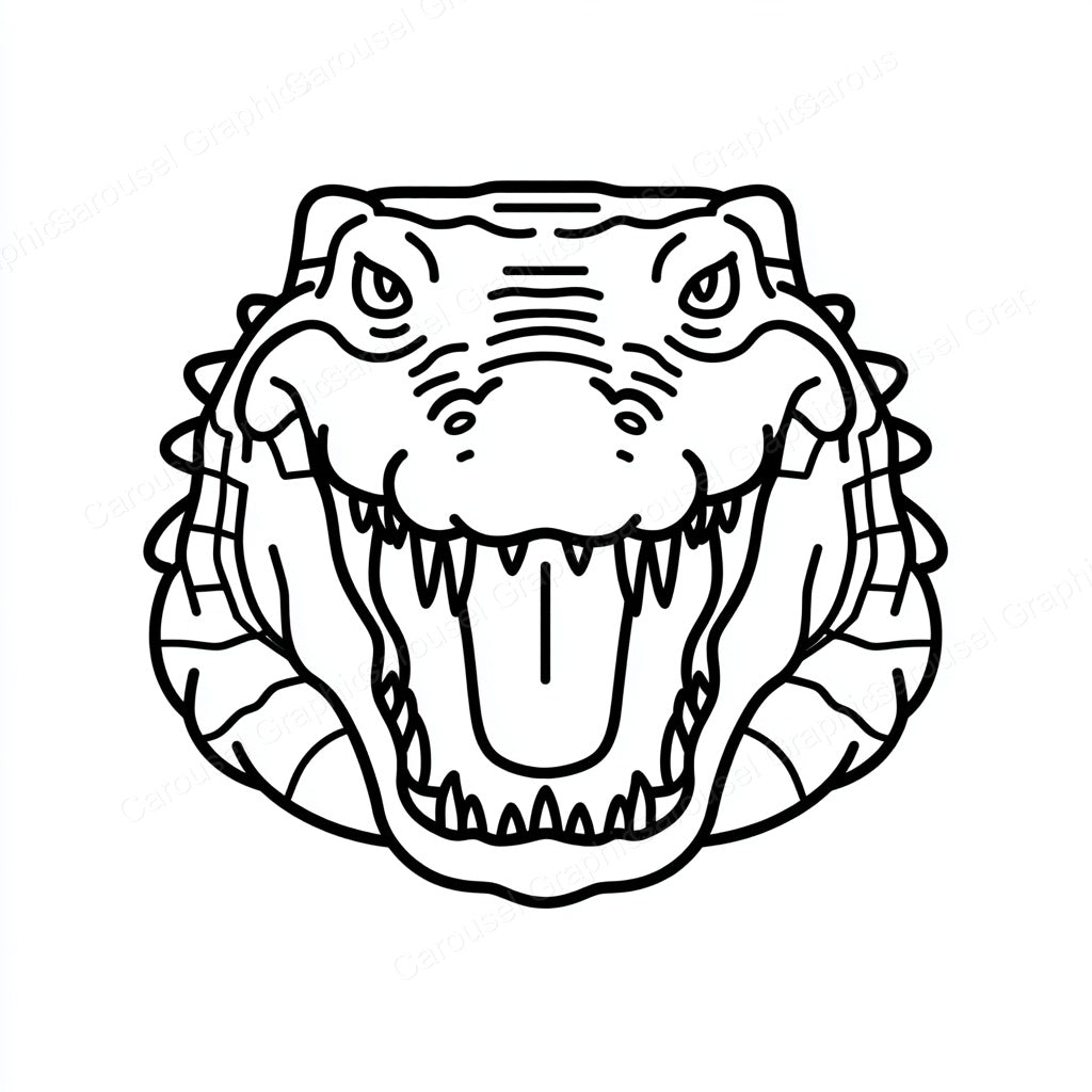 Alligator Vector Graphic preview