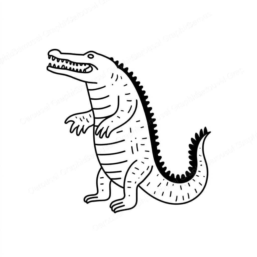Alligator Vector Graphic preview