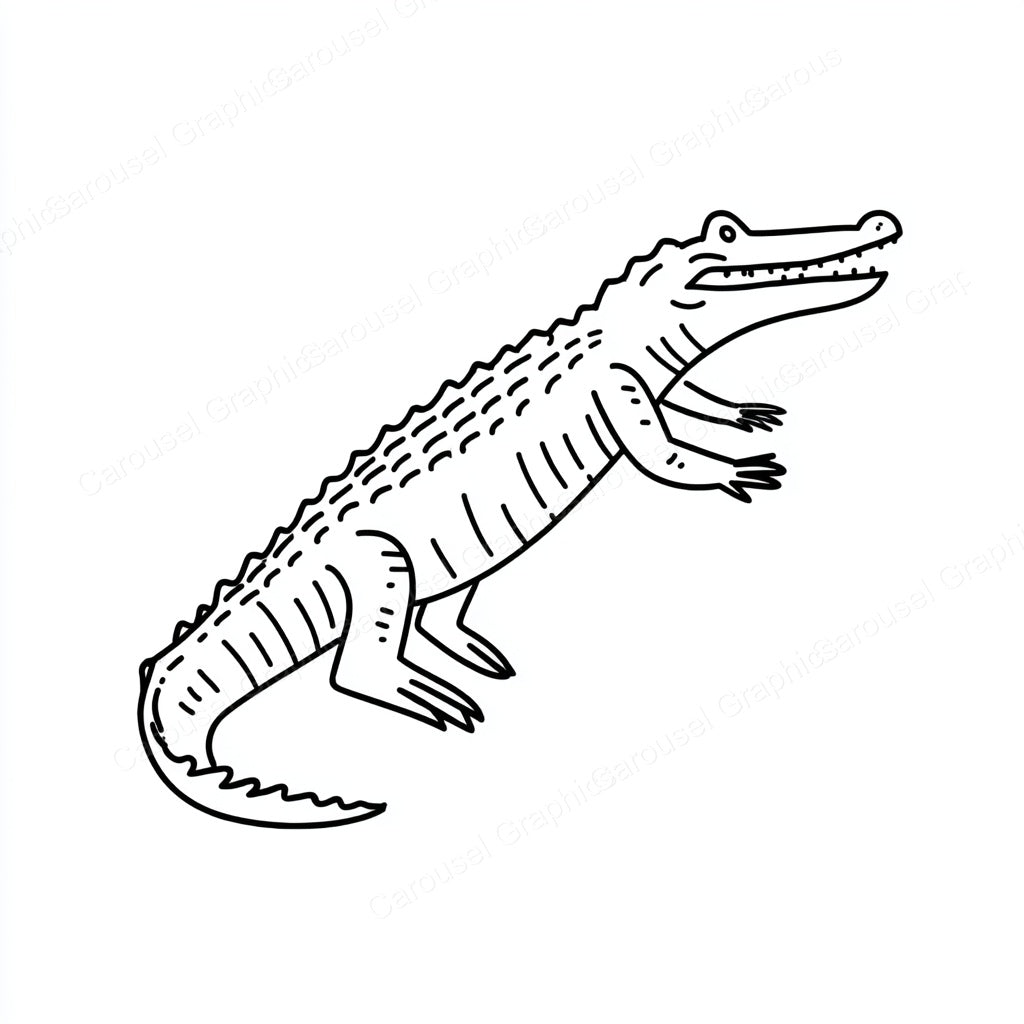 Alligator Vector Graphic preview