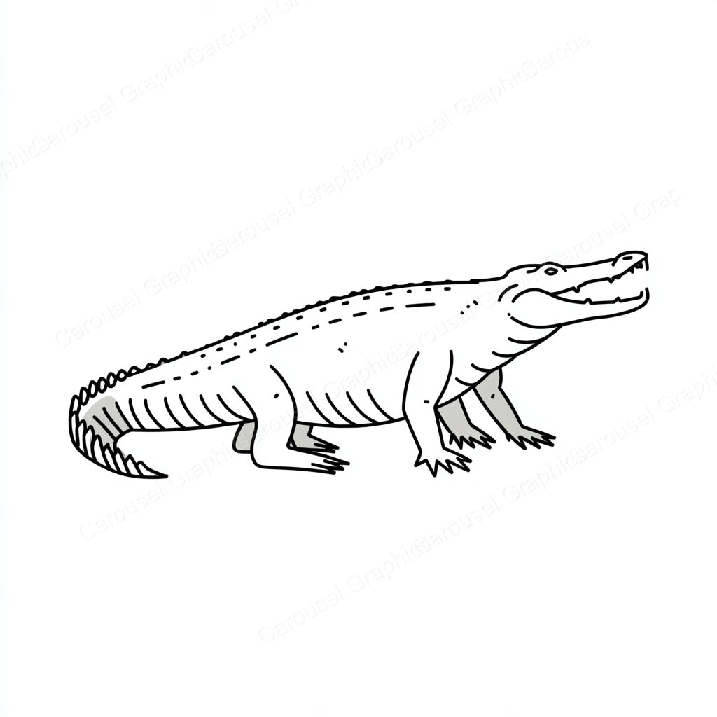Alligator Vector Graphic preview