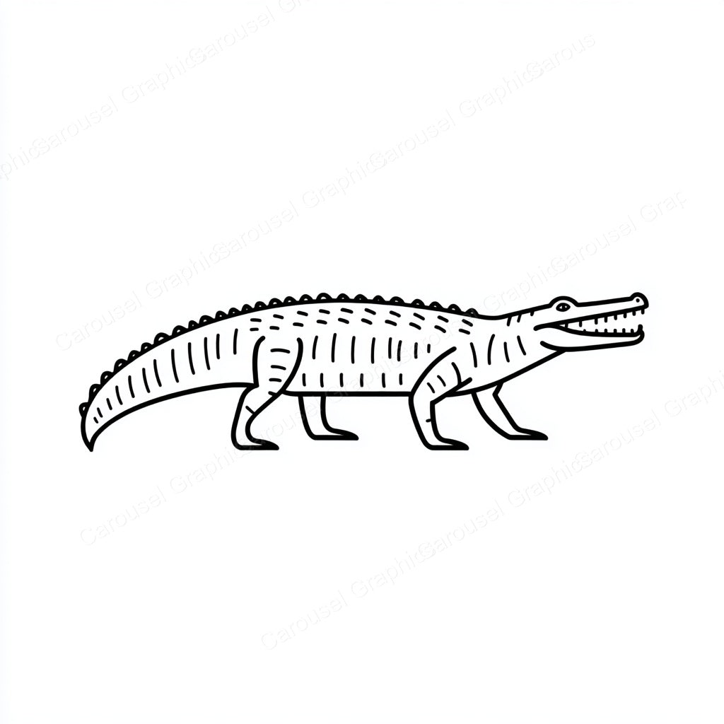 Alligator Vector Graphic preview