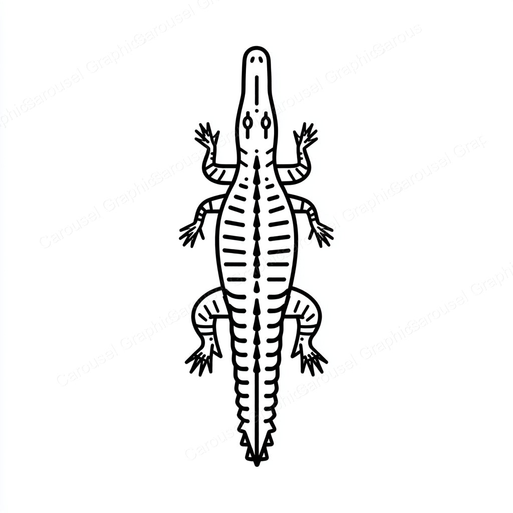 Alligator Vector Graphic preview