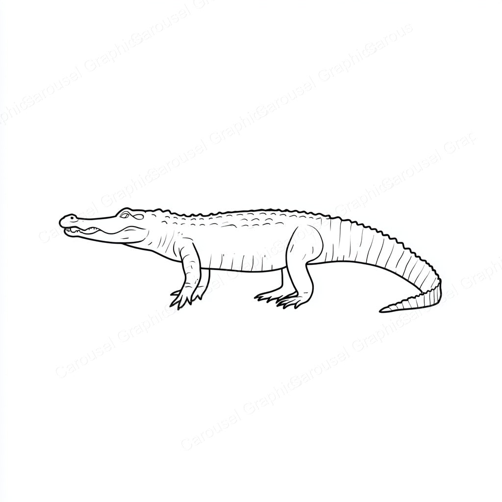Alligator Vector Graphic preview