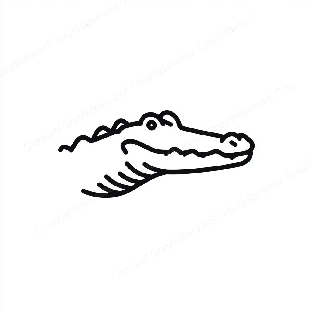 Alligator Vector Graphic preview