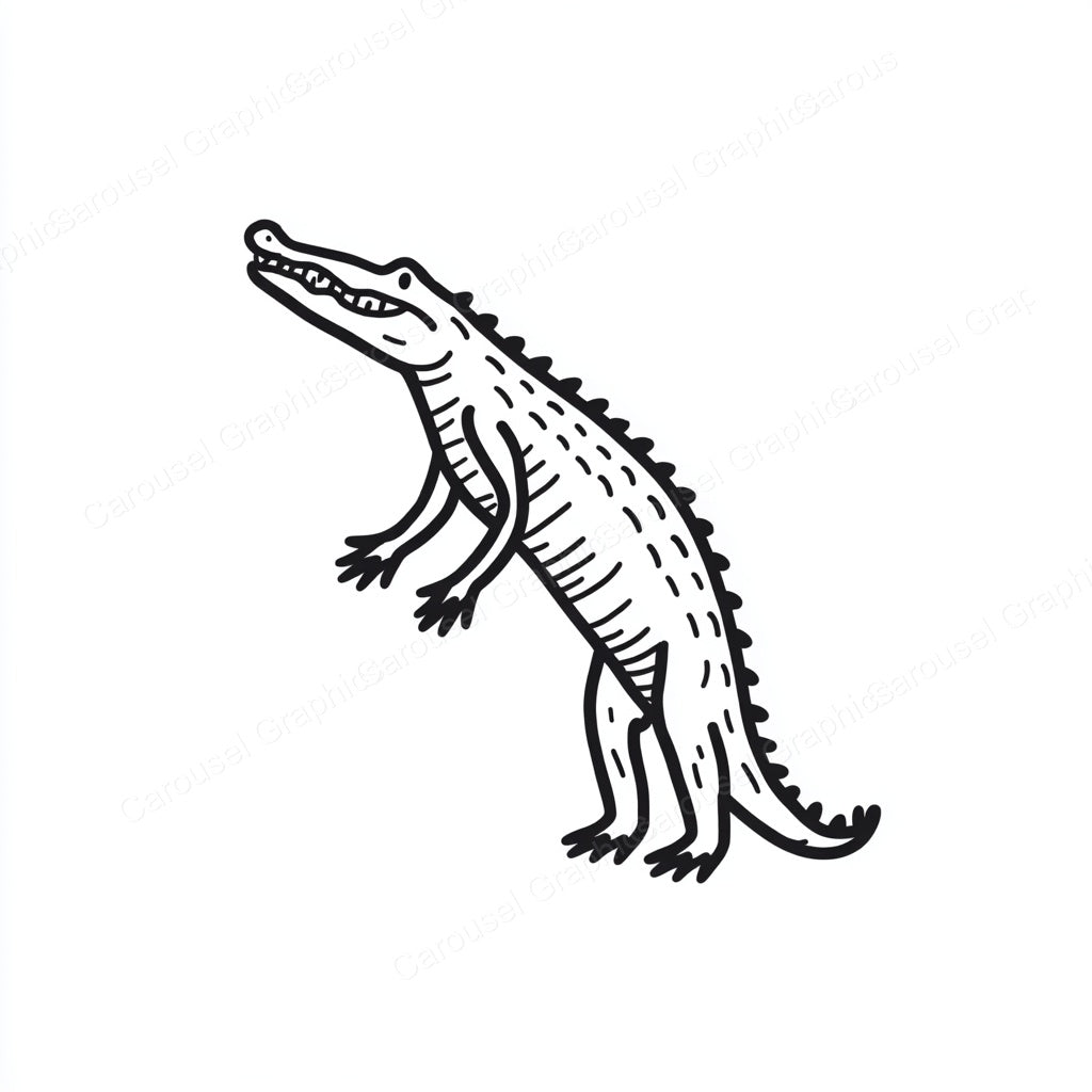 Alligator Vector Graphic preview